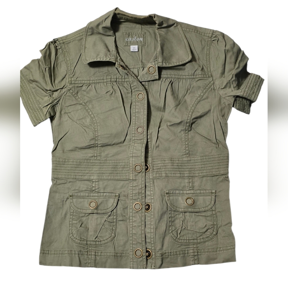 Olive Button-Up Shirt